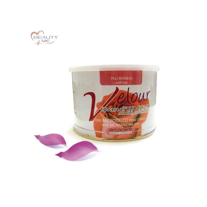 Cera Olio di Rosa in Vaso 400 gr. Velour