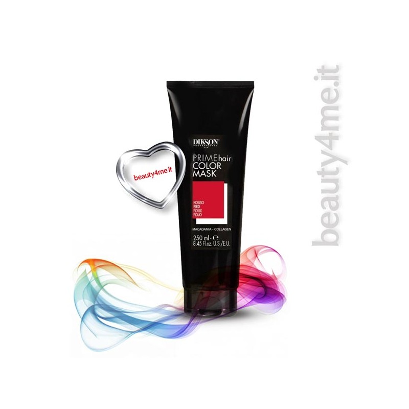 beauty4me dikson prime hair color mask rosso 250ml beauty4me dikson prime hair color mask rosso 250ml