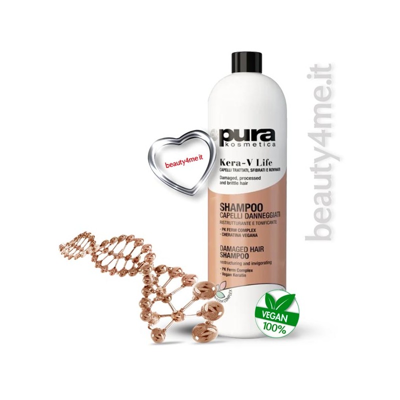 beauty4me oyster pk pura kosmetica kera-V life shampoo 1000ml beauty4me oyster pk pura kosmetica kera-V life shampoo 1000ml
