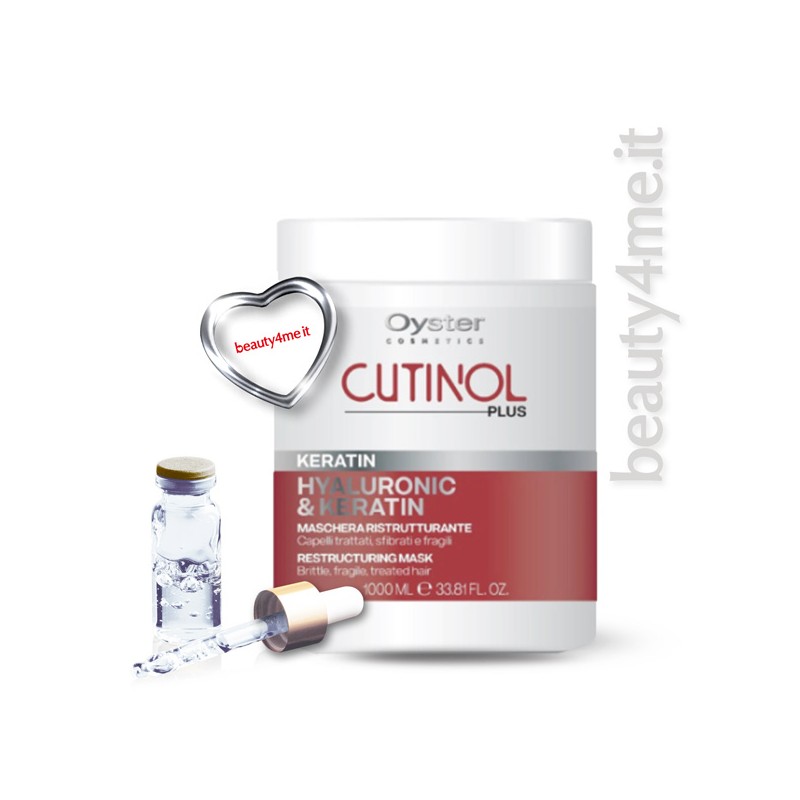 beauty4me oyster cutinol plus keratin maschera 1000ml