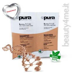 beauty4me oyster pk pura kosmetica bustine monodose Kera-V life shampoo 15ml e maschera 15ml